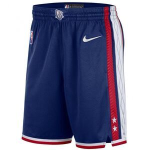 Nike NBA Mens Size L Brooklyn Nets City Edition 75th Anniversary Swingman Shorts